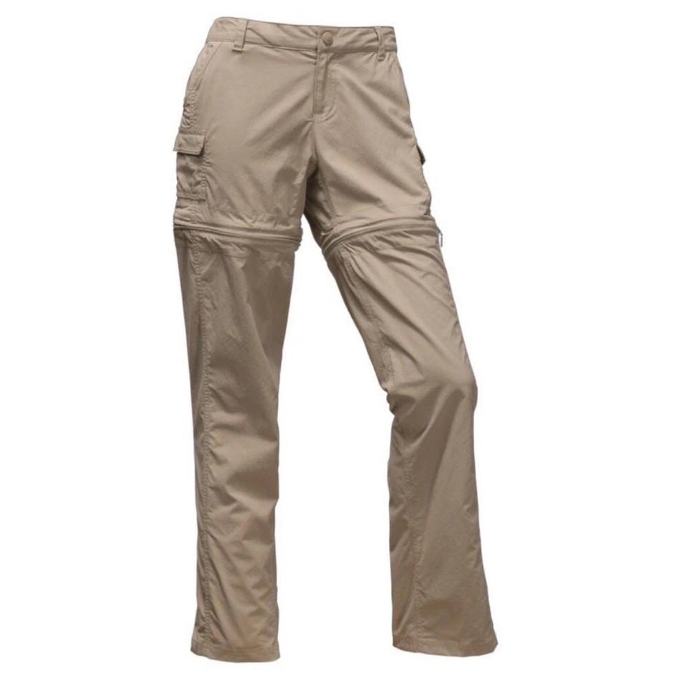 THE NORTH FACE Ladies Convertible Tan Pants Shorts Activewear Size 8